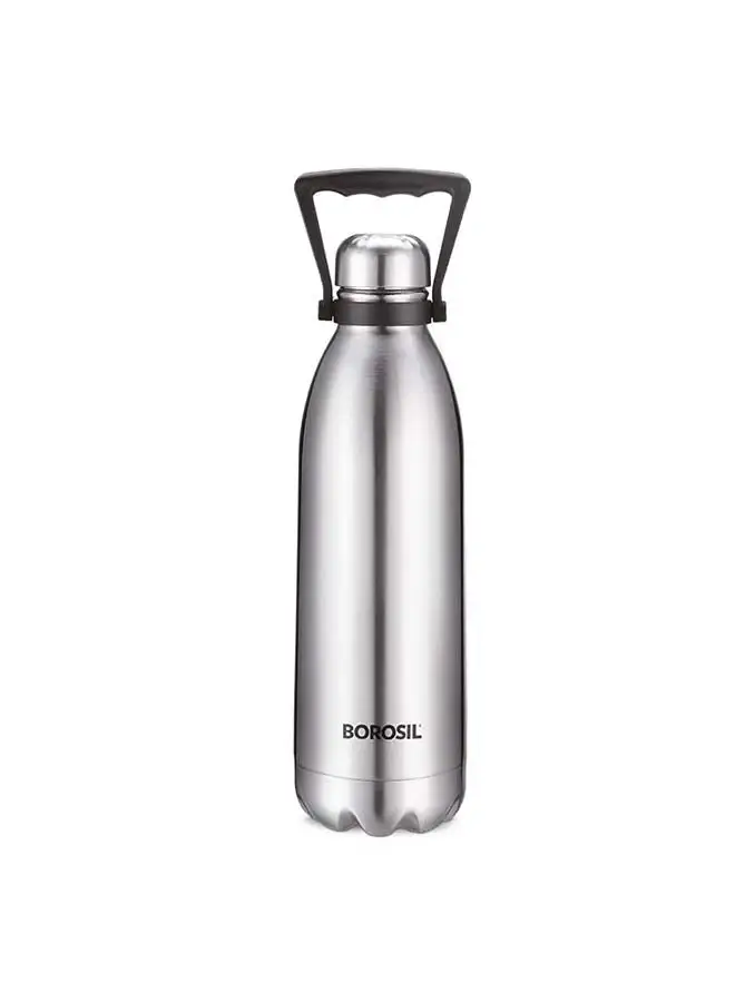 BOROSIL Borosil Vacuum Insulated Copper Coated Inner Bolt Water Bottle, Sports Bottle, Yoga Bottle, Outdoor, Portableleak Proof, Reusable Water Bottle Stainless Steel, 1.5 Ltr, Isfgbo1500S