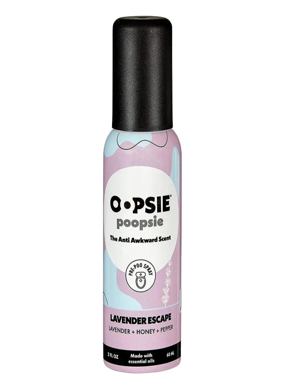 Oopsie Poopsie Aromar Oopsie Poopsie Pre-Poo Toilet Spray : Odor Deodorizer, Bathroom Air Freshener, Toilet Odor Neutralizer, Aromatic, Bathroom Essentials, The Anti Awkward Scent - Lavendar Escape