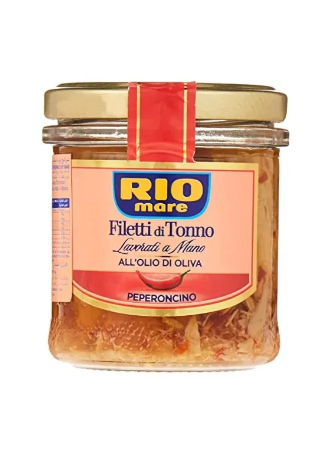 Rio Mare Tuna Fillets In Olive Oil With Chili Pepper 130g