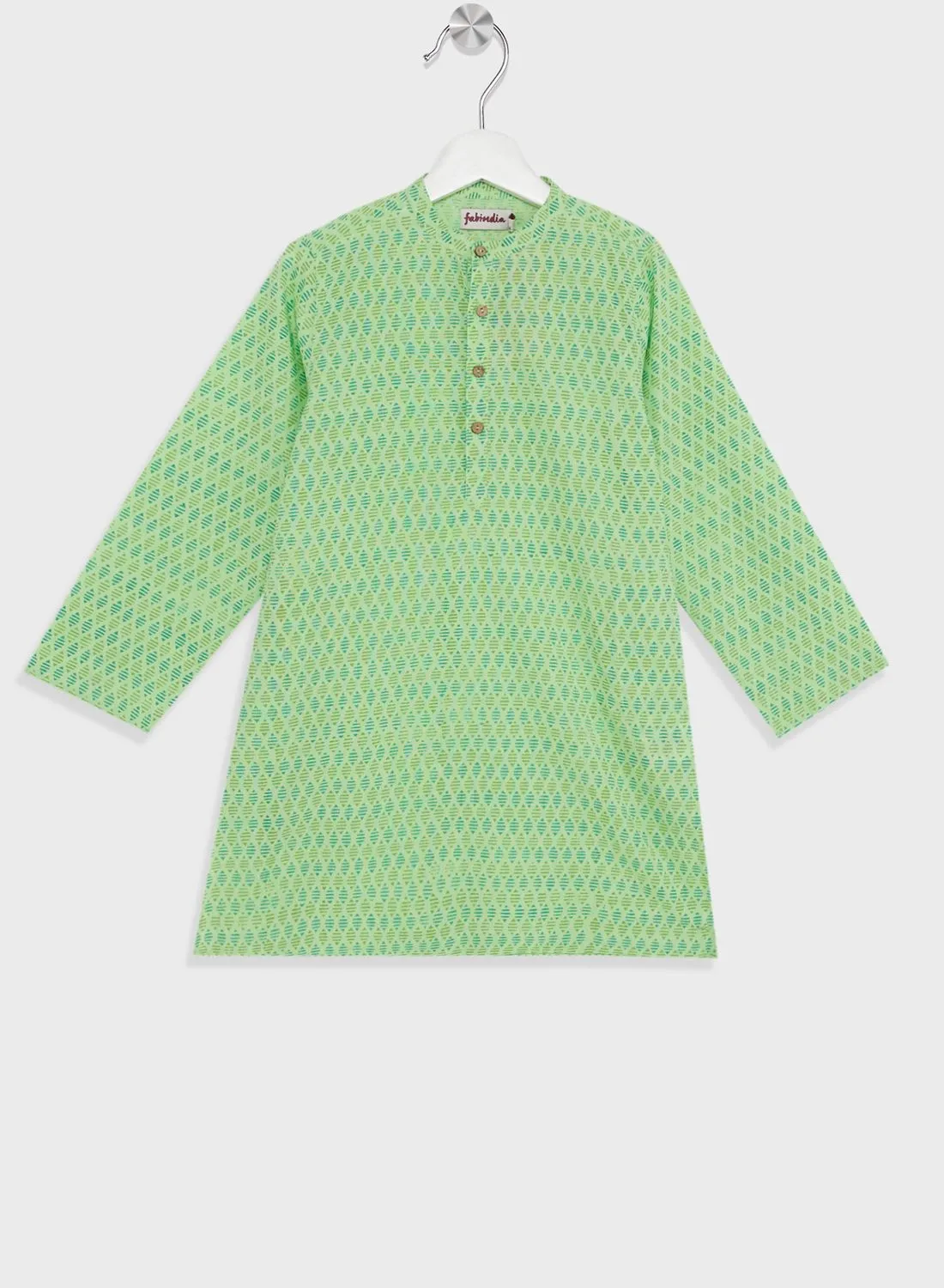 Fabindia Kids Printed Long Kurta