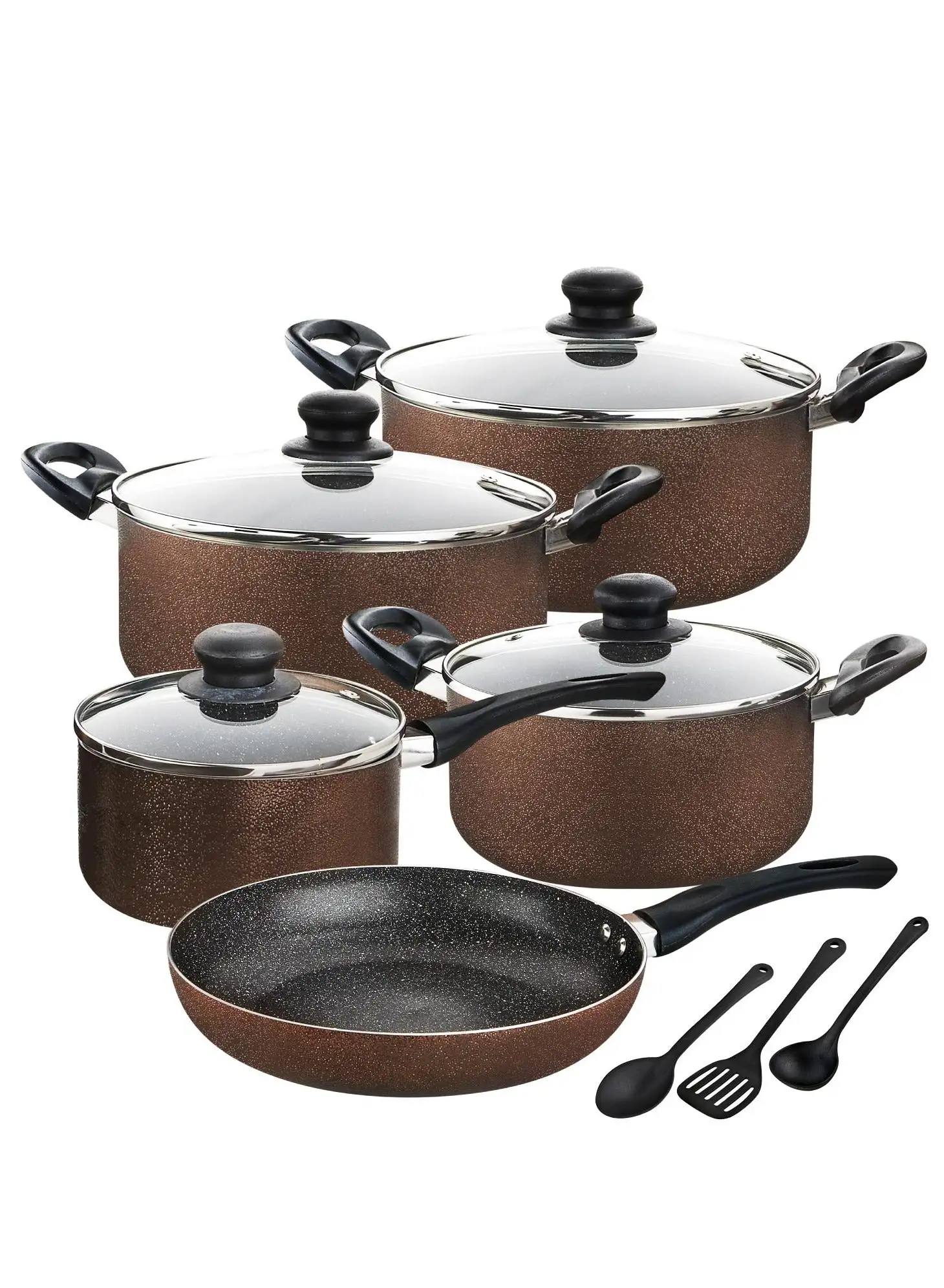 RAJ Raj 12 Pcs Non Stick Cookware Set