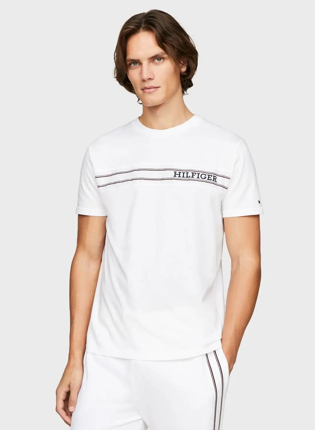 TOMMY HILFIGER Striped Crew Neck T-Shirt