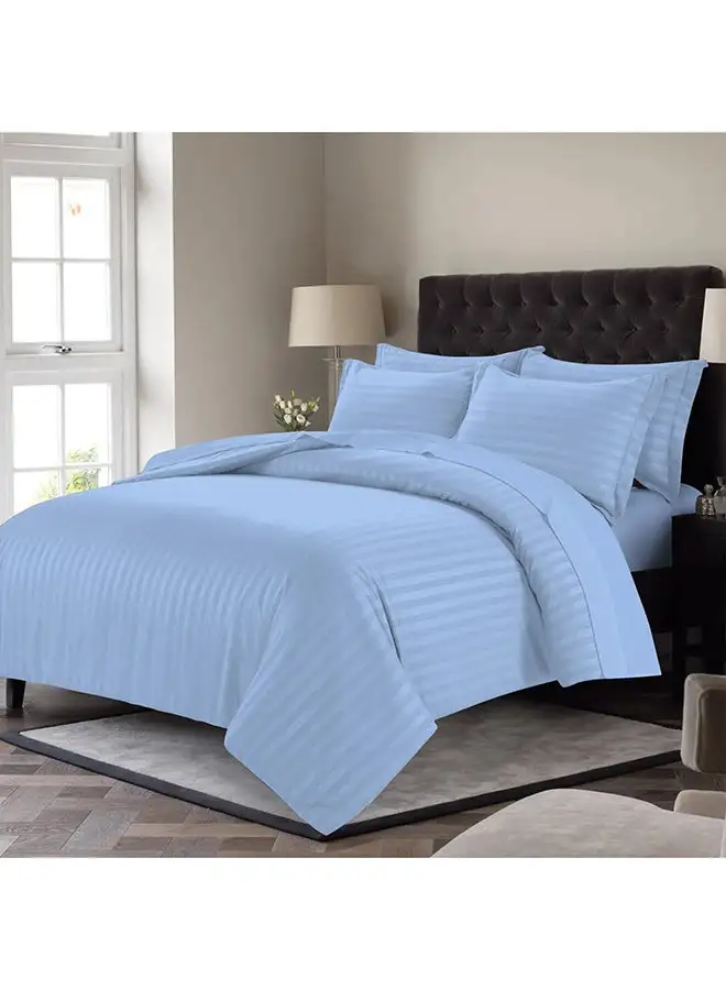 Hotel Collection HOTEL COLLECTION Stripe Single Sky Blue Duvet Cover set with Single Pillow Case 160x220 cm