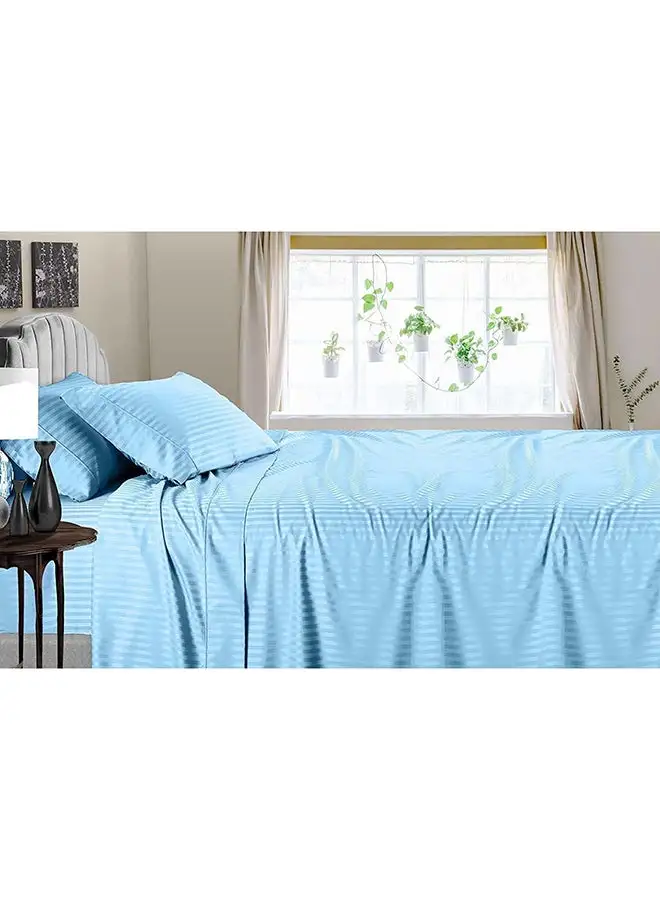 Hotel Collection HOTEL COLLECTION SKY BLUE Flat Sheet with Single Pillow Case 160x220 cm