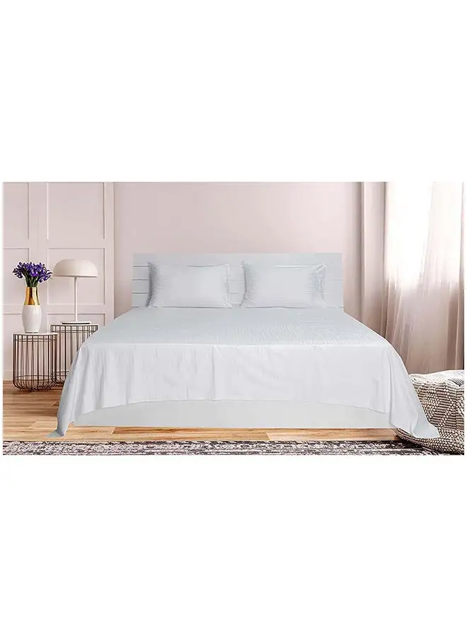 Hotel Collection HOTEL COLLECTION WHITE Double Flat Sheet with 2 Pillow Cases 220x240 cm