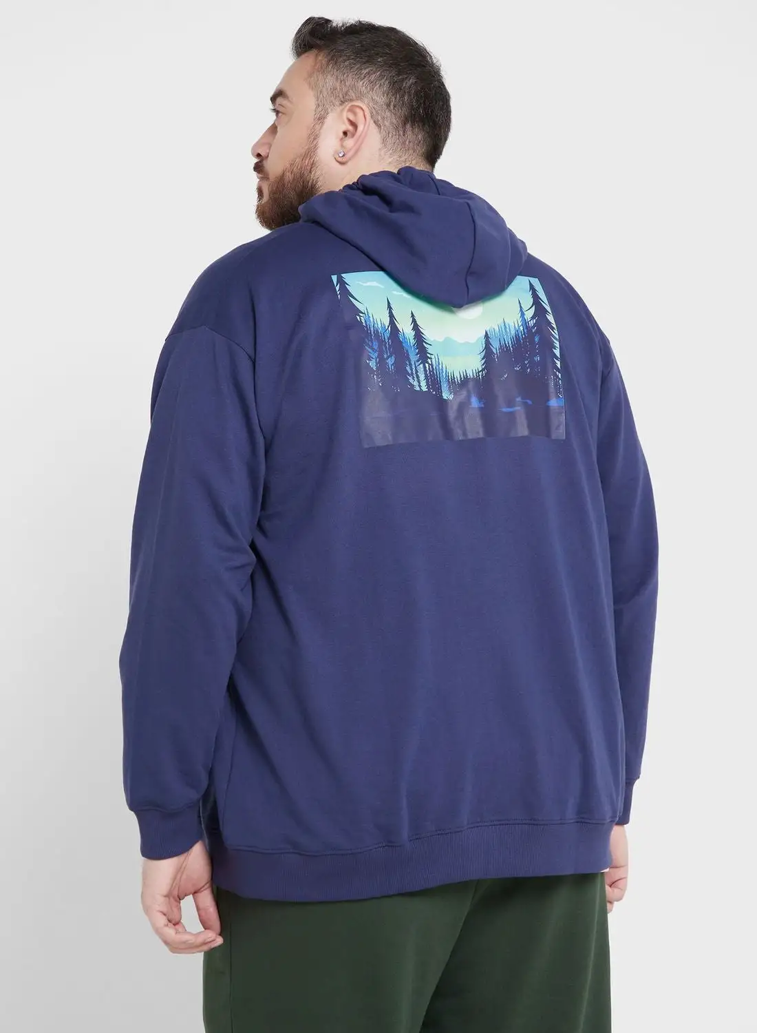 Seventy Five Plus Size Graphic Hoodie