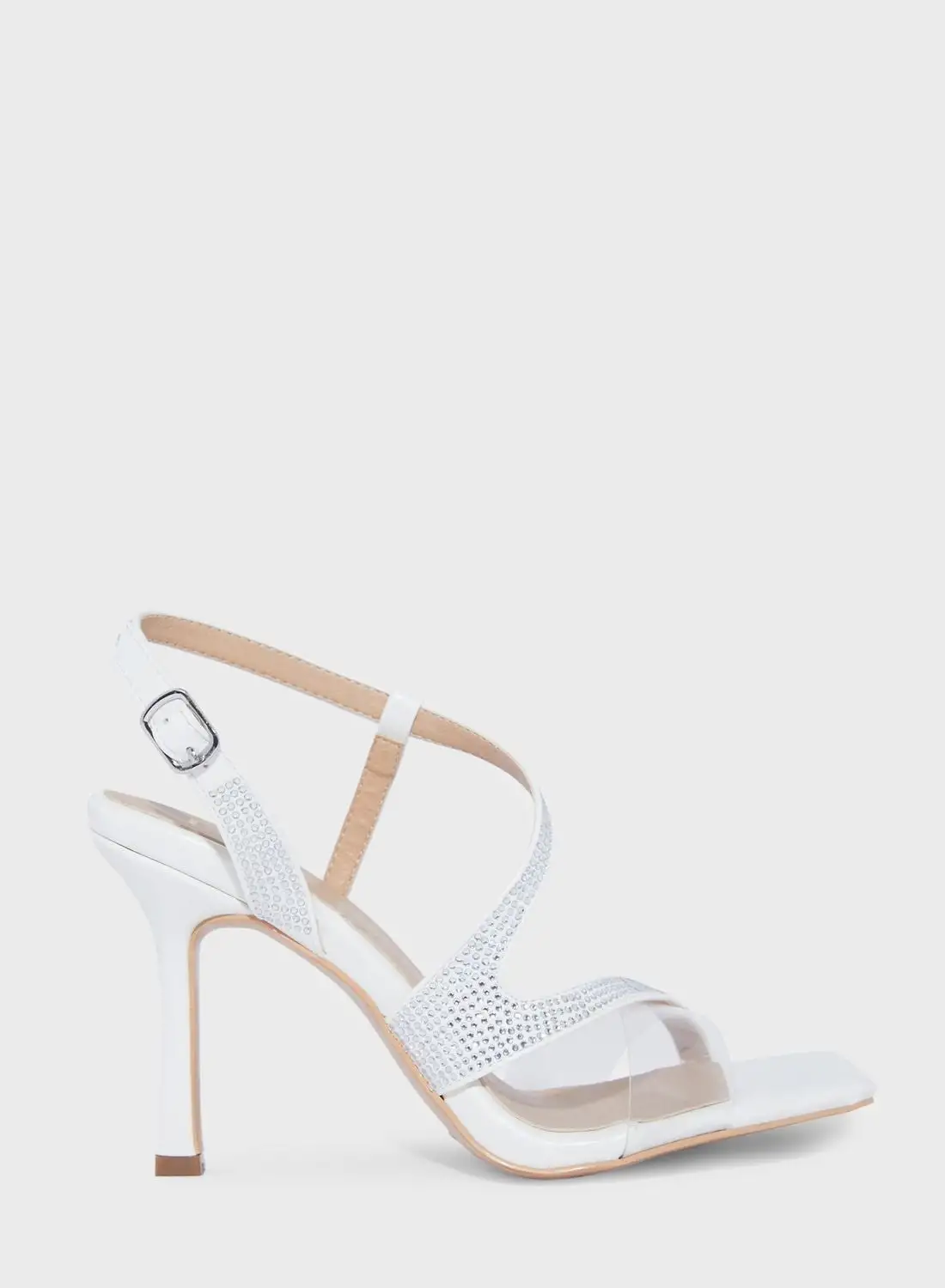 Ella Limited Edition Cross Over Diamante Strap Sandal