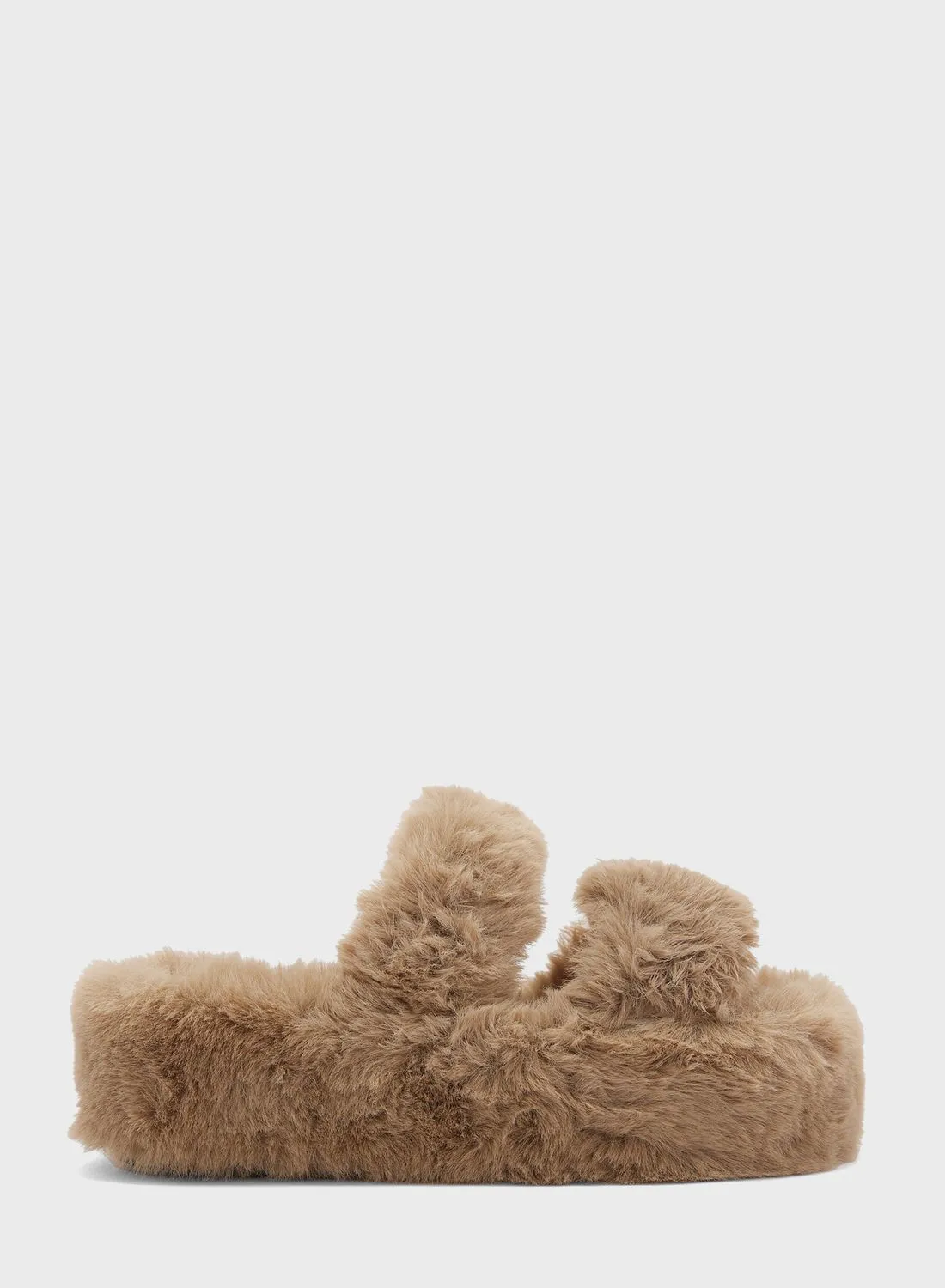 Ginger Platform Double Strap Bedroom Slipper