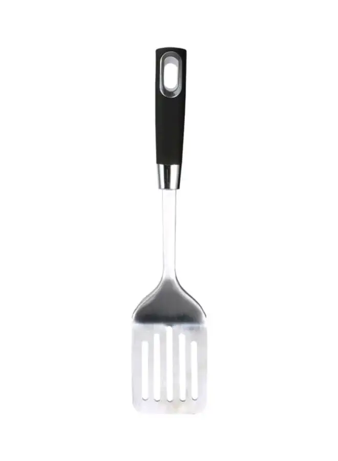 BERGNER Ergo Stainless Steel Slotted Turner Black 35x7.5cm