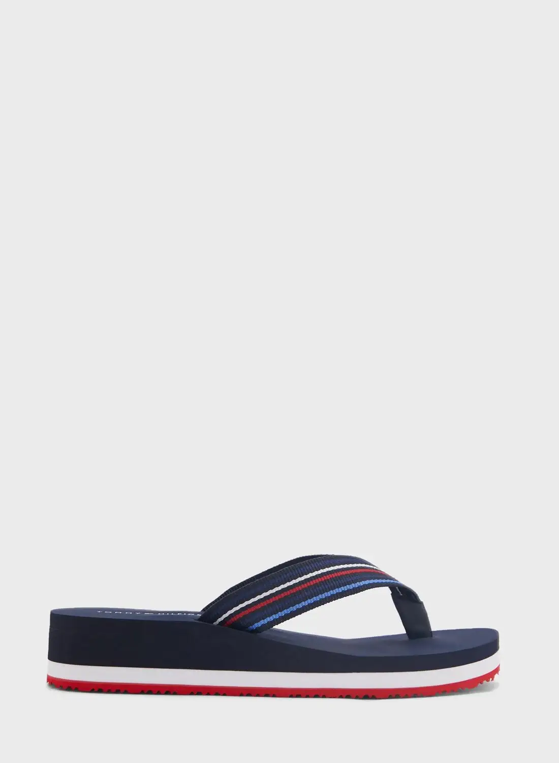 TOMMY HILFIGER Wedge Sandals Stripes Beach Sandals