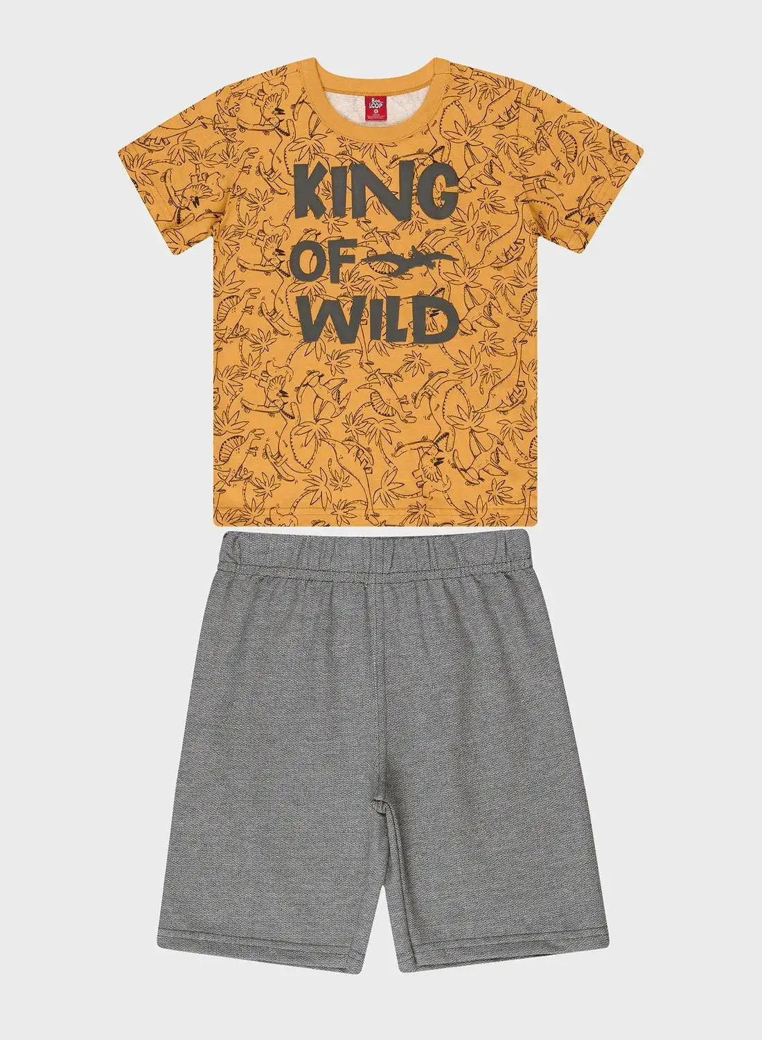 Bee Loop Infant Dino Print T-Shirt & Shorts Set