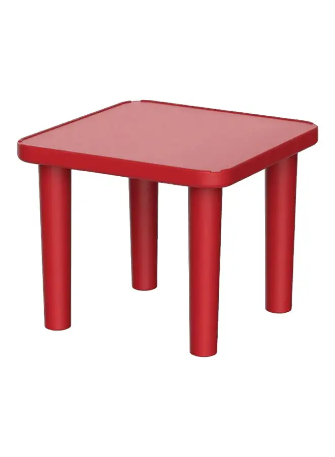 Cosmoplast 4-Seater Square Kindergarten Table Red