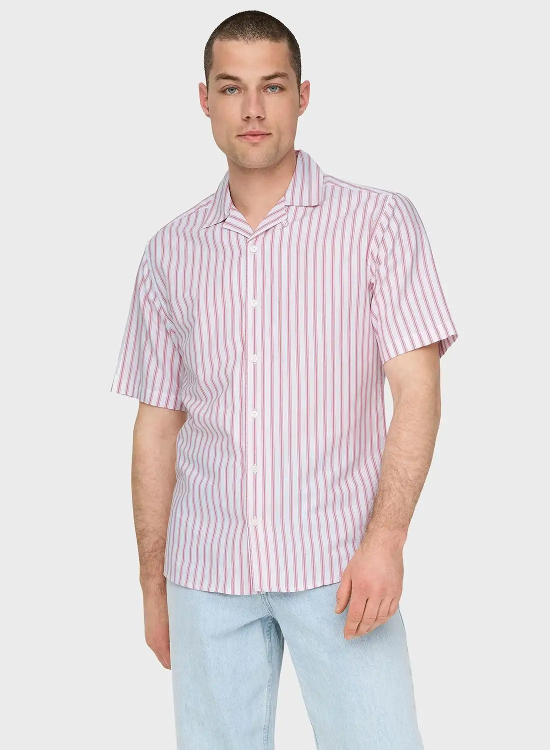 Only & Sons Striped Regular Fit Shirt