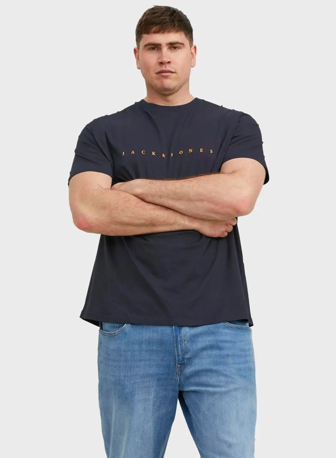 JACK & JONES Logo Crew Neck T-Shirt