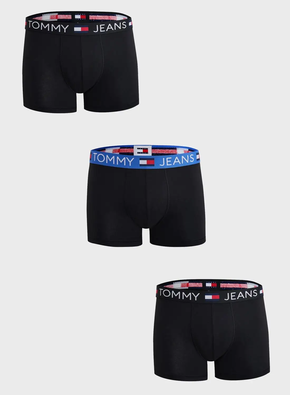 TOMMY JEANS 3 Pack Logo Band Trunks