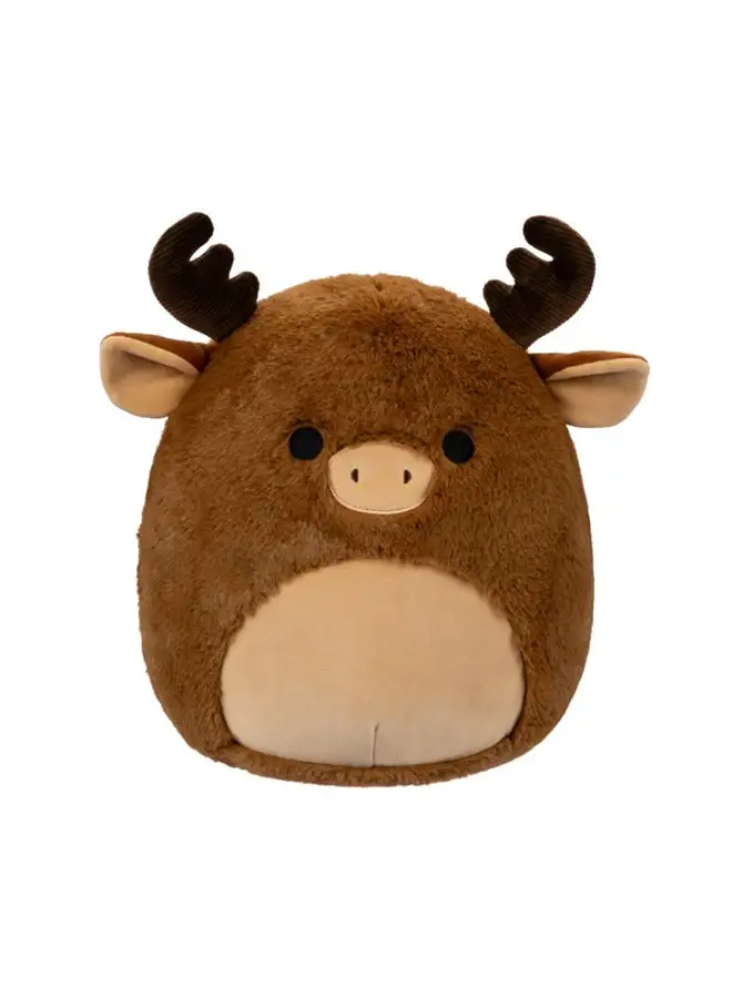 Squishmallows 12-Inch Maurice Brown Moose Fuzzamallow Officially Licensed Kellytoy Plush Toy