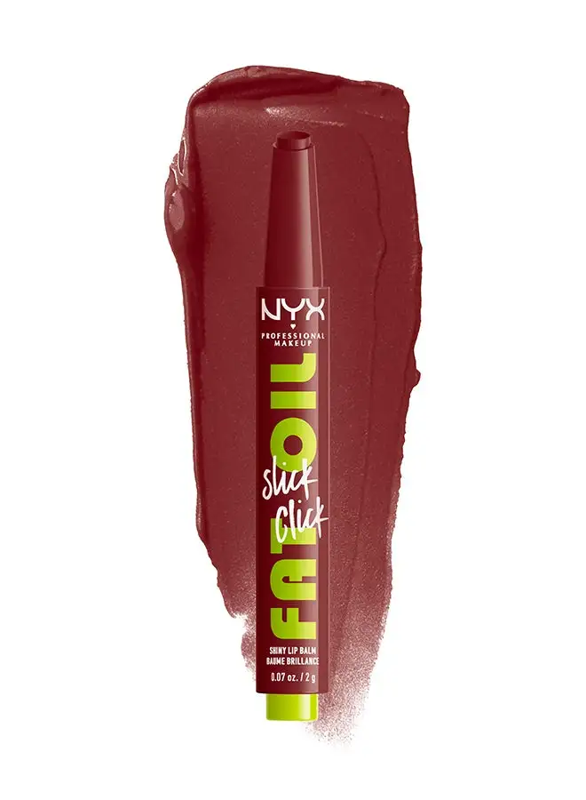 NYX PROFESSIONAL MAKEUP Fat Oil Slick Click Shiny Lip Balm - In A Mood