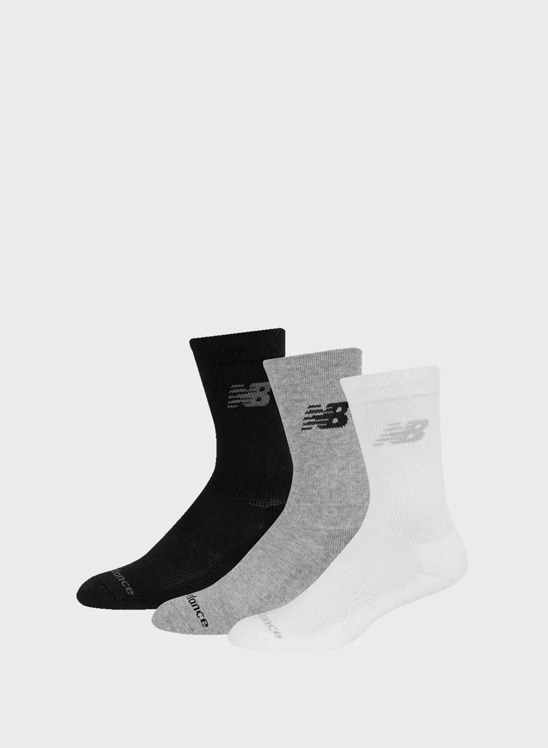 New Balance 3 Pack Performance Crew Socks