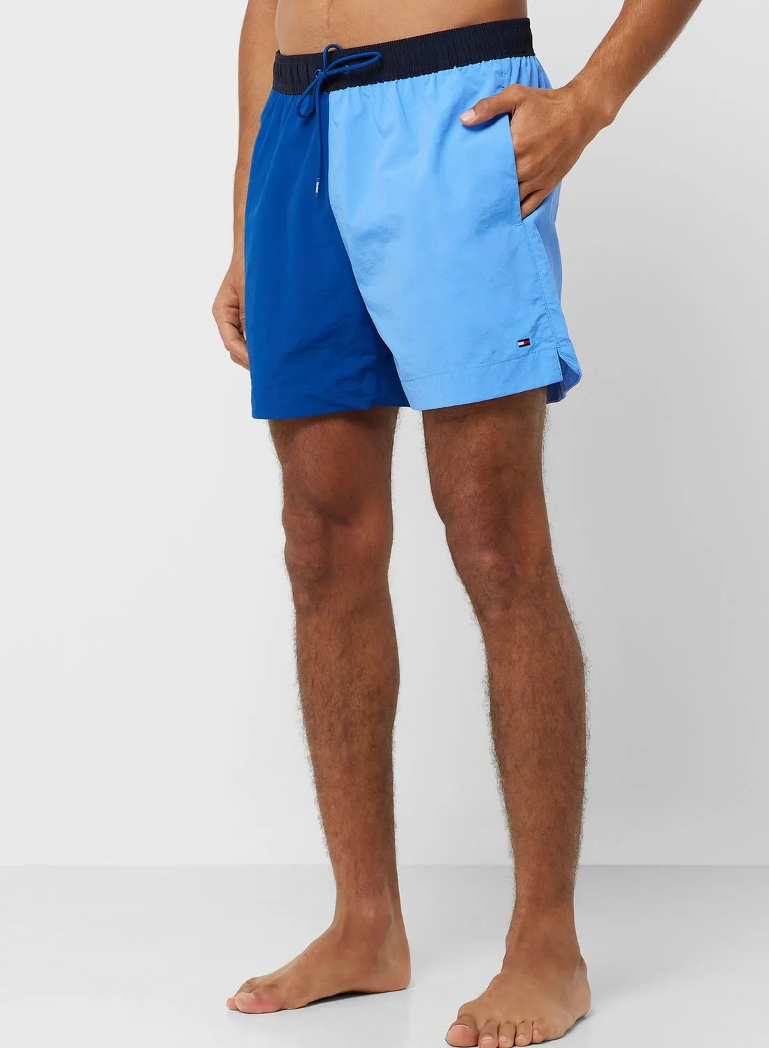 TOMMY HILFIGER Color Block Drawstring Swim Shorts