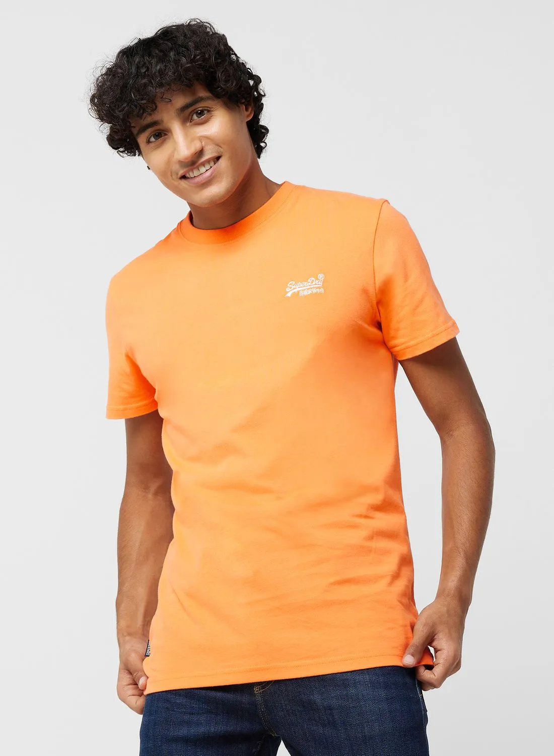 Superdry Logo Embroidered Crew Neck T-Shirt