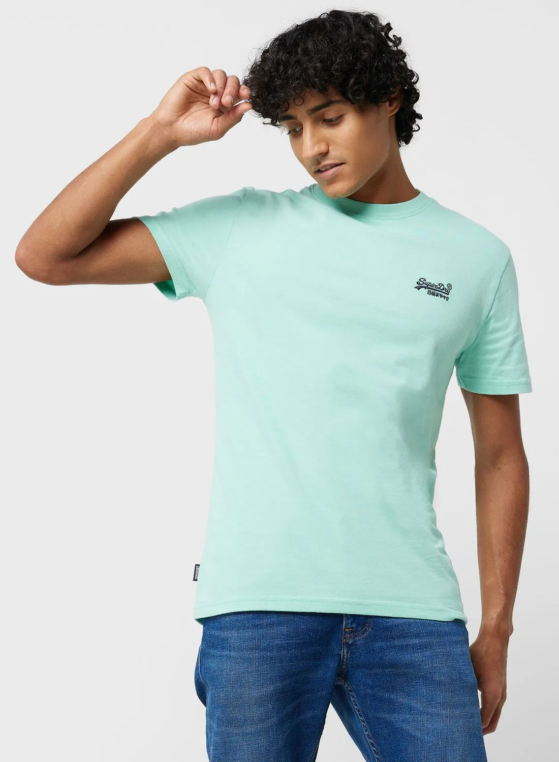 Superdry Logo Embroidered Crew Neck T-Shirt