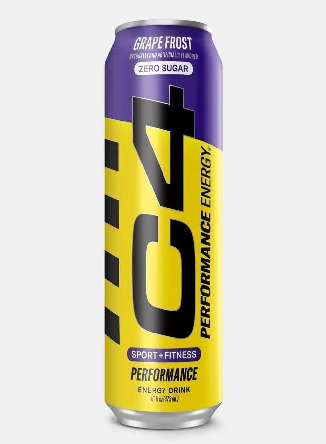 CELLUCOR C4 Original Carbonated, Grape Frost, 16 Oz, 473 Ml