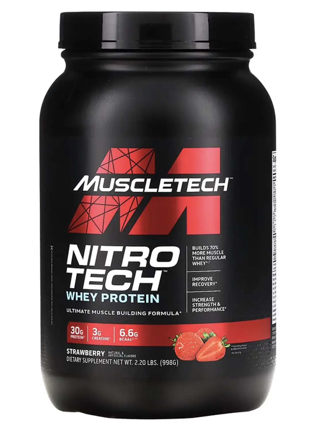 MuscleTech MuscleTech Nitro Tech Strawberry 2.2lbs US (RB)