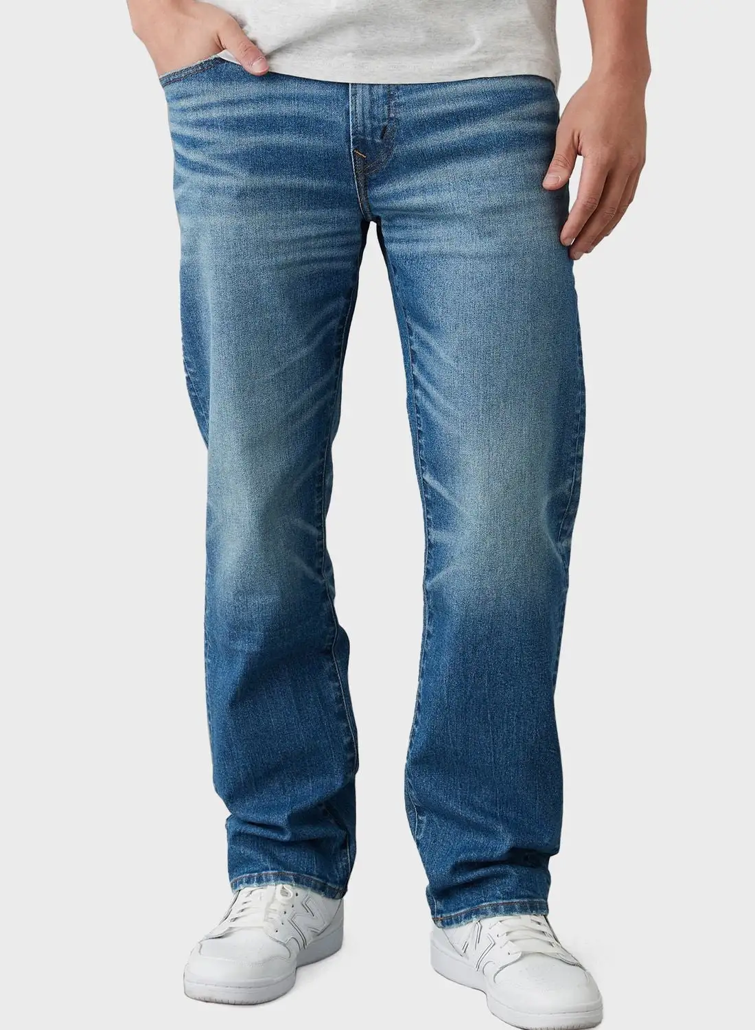 American Eagle Mid Wash Relaxed Fit Jeans