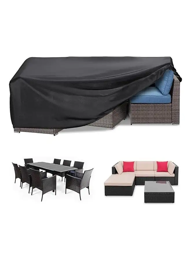 SKY-TOUCH Patio Furniture Cover 213X132cm, Heavy Duty Anti UV and Dust Proof Furniture Set Cover for Outdoor Table and Chair Set Cover