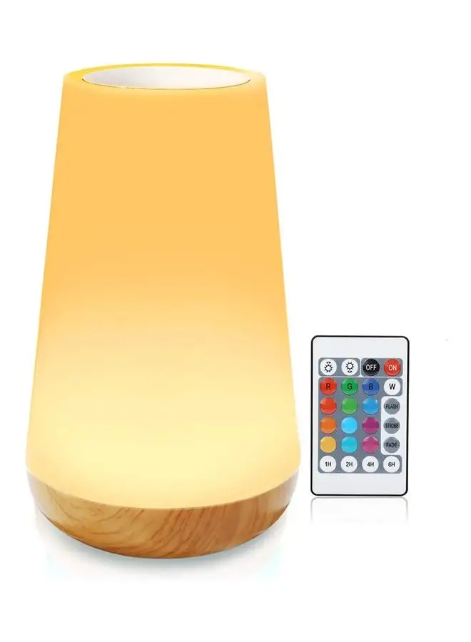 SKY-TOUCH LED Bedside Lamp, Colorful Night Light, Rechargeable Dimmable Color USB Night Lamp with Touch Control Adjustable Brightness Remote Control for Bedroom, Kid's Room and Living Room