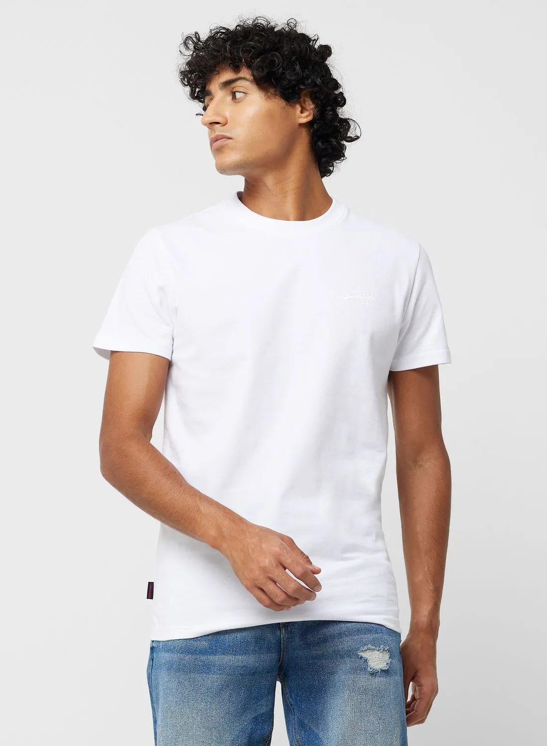 Superdry Logo Embroidered Crew Neck T-Shirt