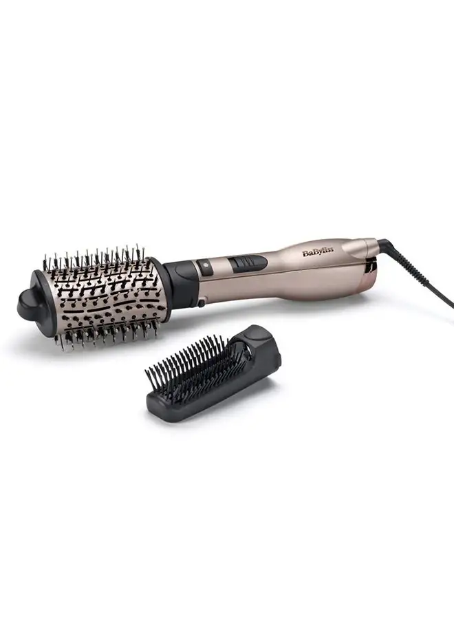 babyliss BaByliss Smooth Volume 1000 Airbrush | 1000W Drying Power | Ionic To Fight Frizz | 3 Heat Settings | Style While You Dry | Large Oval Ceramic Barrel For Smoothing | AS90PSDE Rose Quartz