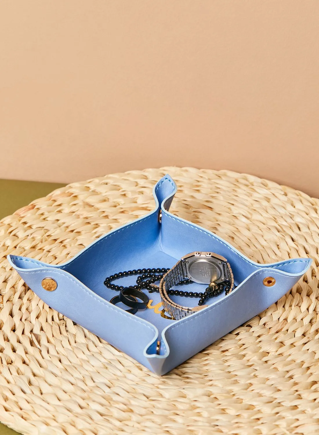 Silsal Omri Leather Catchall Tray With Gift Box