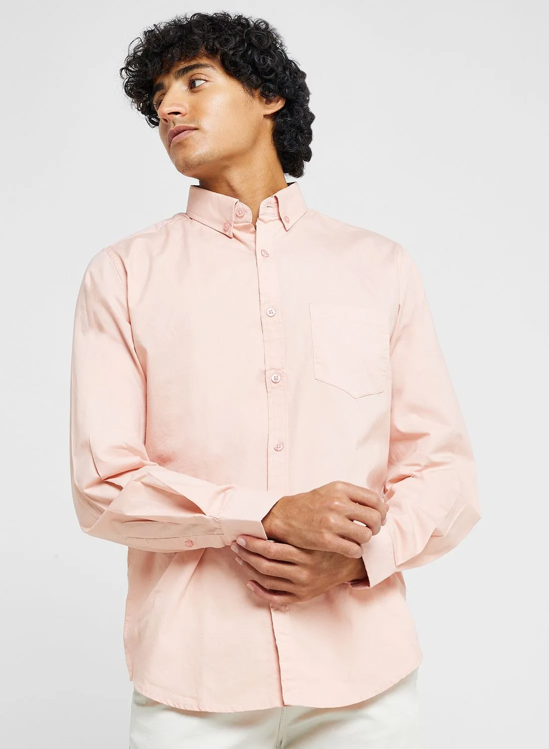 Seventy Five Pure Cotton Casual Double Pocket Shirt