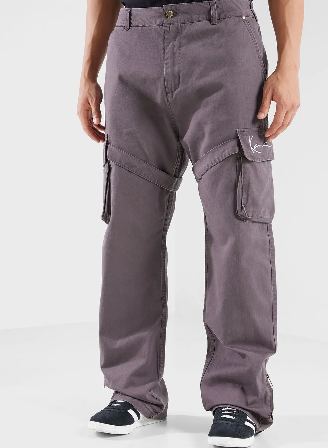 Karl Kani Small Signature Washed Cargo Pants