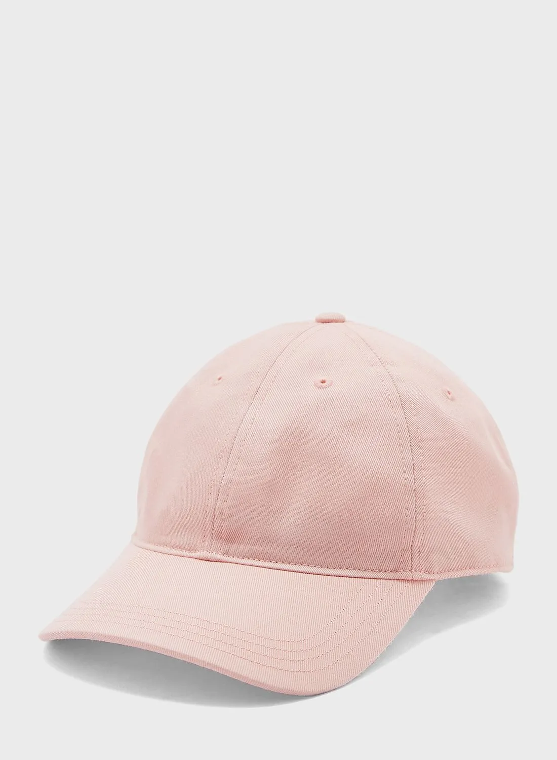 LACOSTE Logo Printed Curved Peak Cap