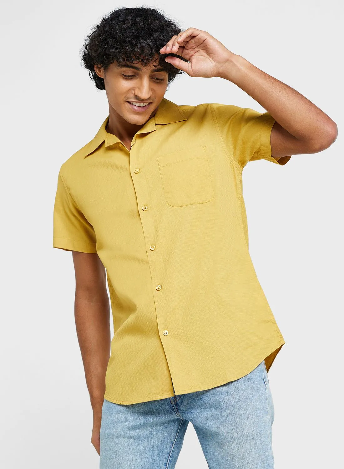 Seventy Five Pure Cotton Casual Double Pocket Shirt