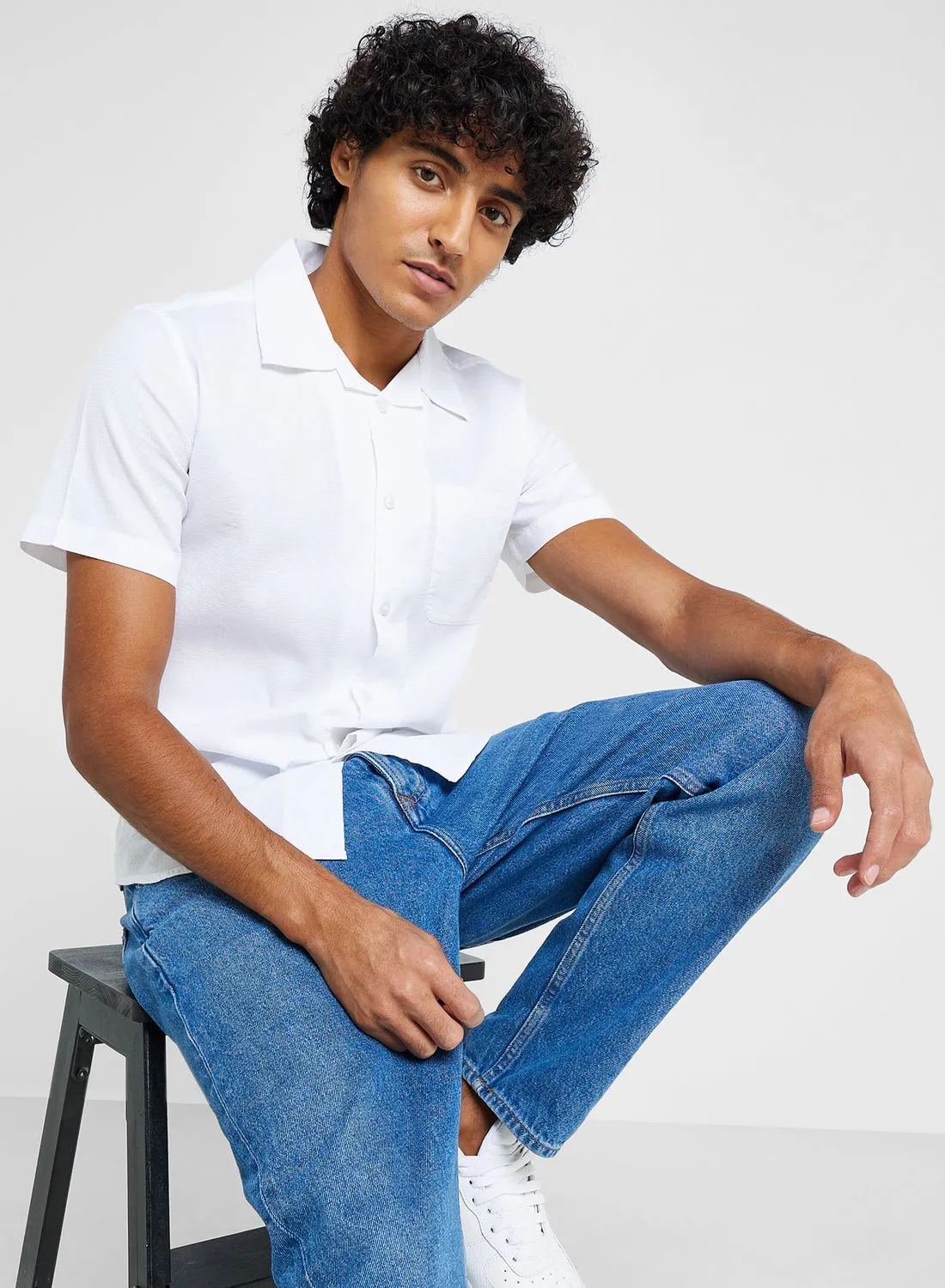 Seventy Five Pure Cotton Casual Double Pocket Shirt