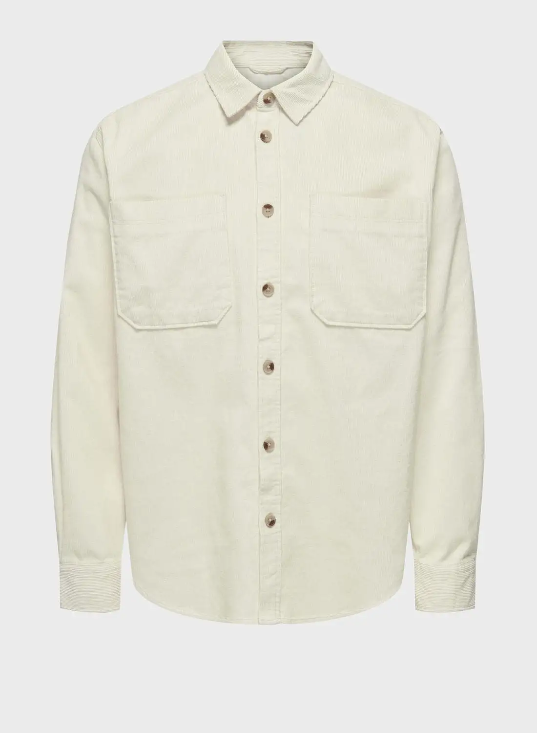 Only & Sons Double Pocket Detailed Relaxed Fit Shirt