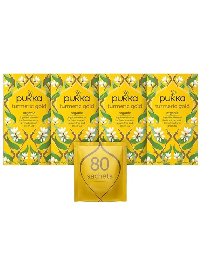 Pukka Pukka Turmeric Gold Organic Herbal Tea, 20 Envelopes