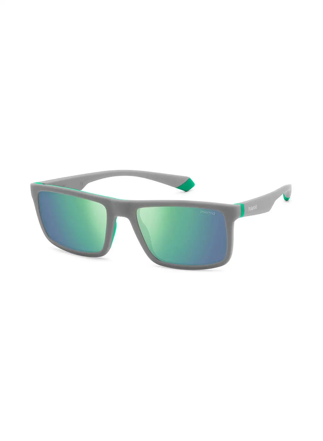 Polaroid Men's UV Protection Rectangular Sunglasses - Pld 2134/S Gry Green 56 - Lens Size: 56 Mm