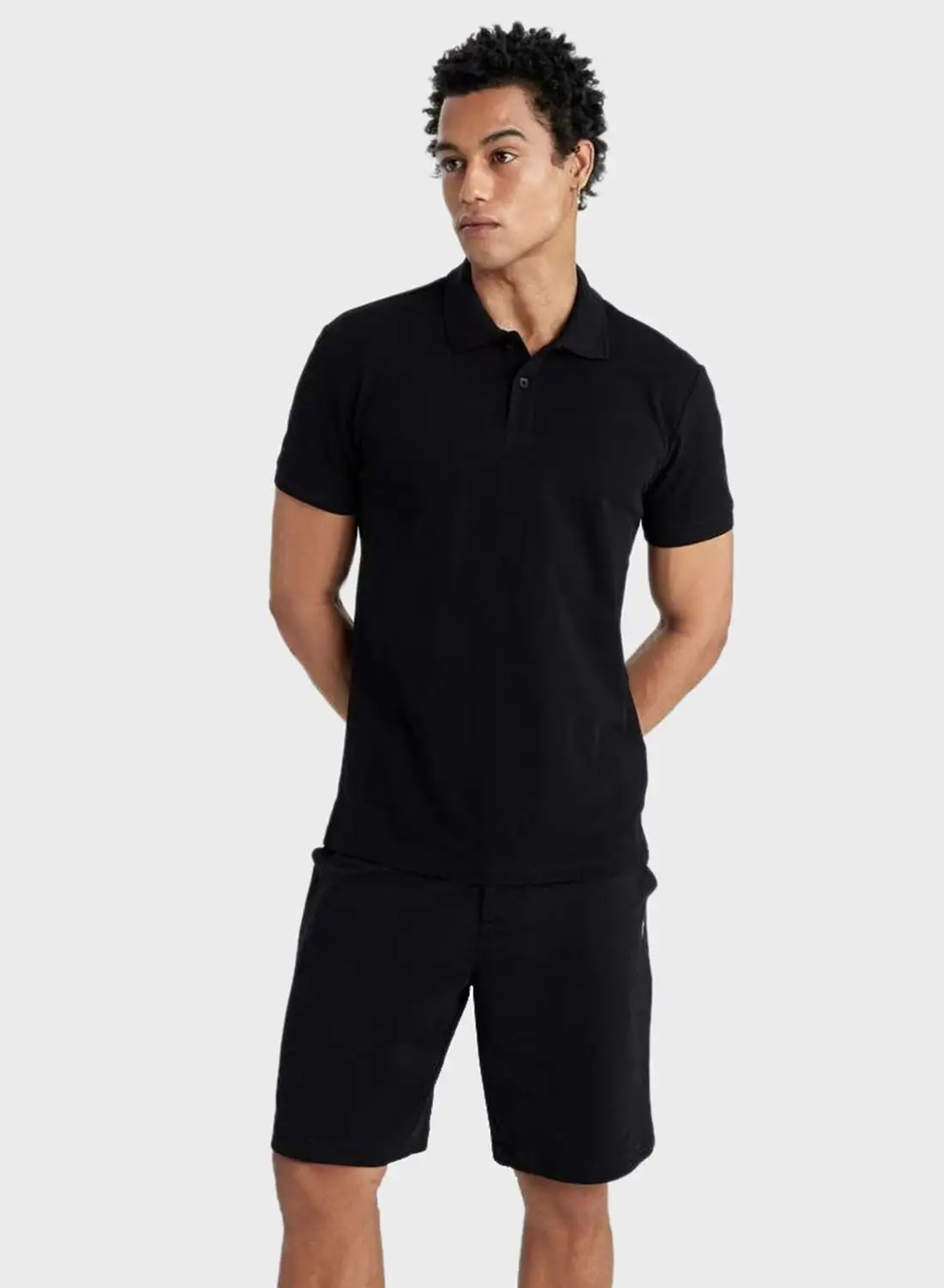 DeFacto Slim Fit Polo Collar Pique T-Shirt