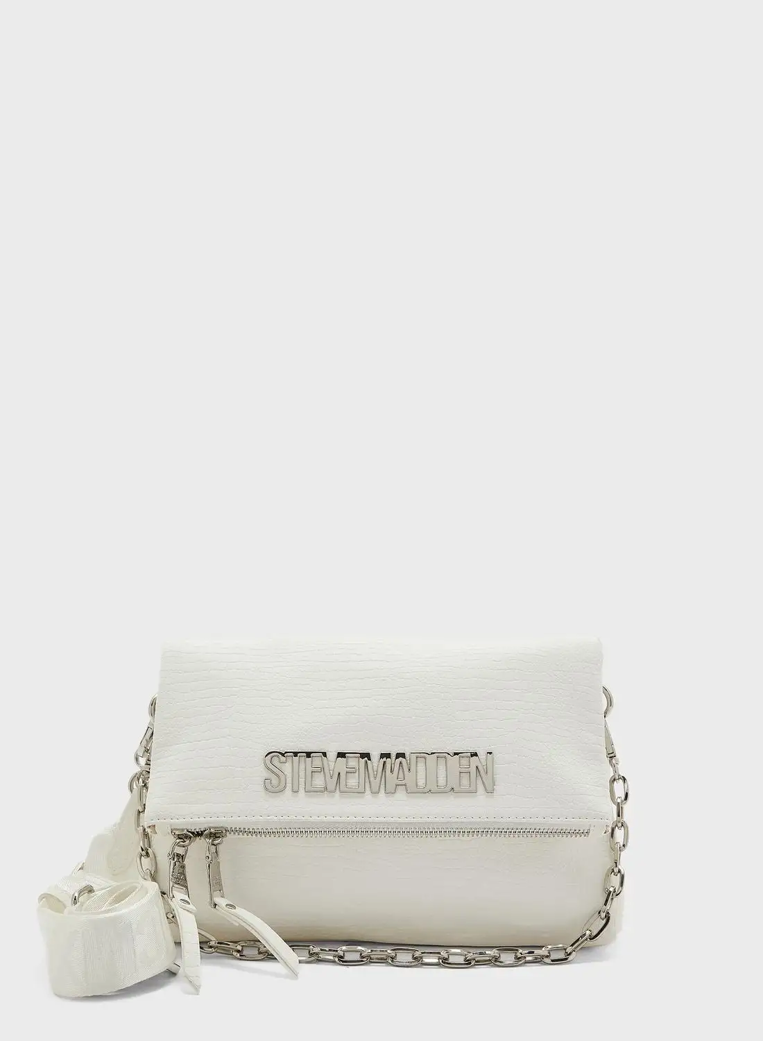 STEVE MADDEN Chain Detail Flap Over Satchel