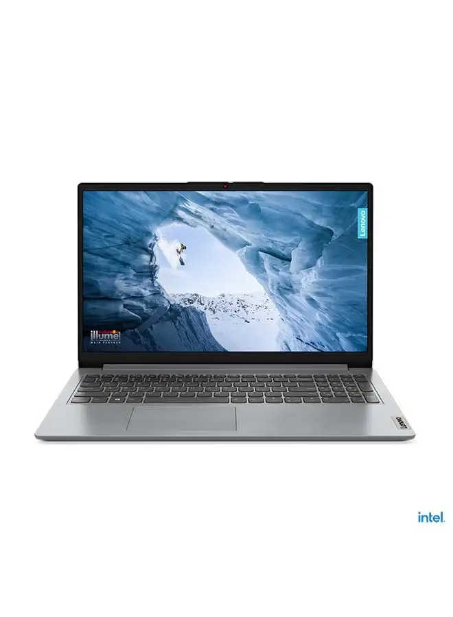 Lenovo Ideapad 1 Laptop With 15.6-Inch Display, Core i7-1255U Processor/8GB RAM/512GB SSD/Intel Iris XE Graphics/Windows 11 English/Arabic Cloud Grey
