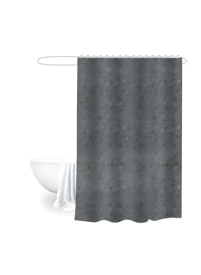 Feelings Feelings Bath Shower Curtain 3D Grey Mosaic 180X180Cm