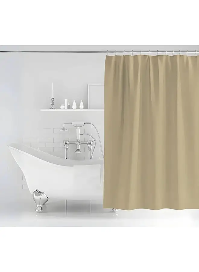 Feelings Feelings Bath Shower Curtain Sand Beige 180X180Cm