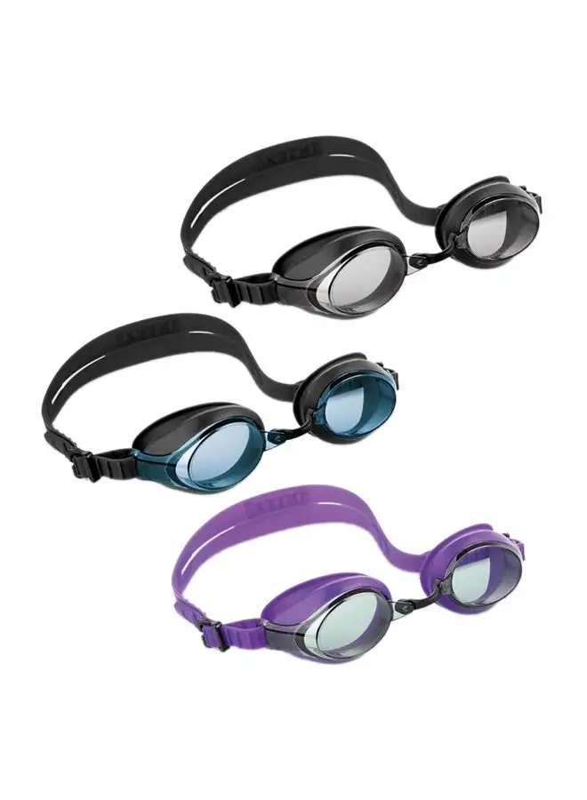 INTEX 1 - Piece Silicone Sport Racing Goggles Assorted 5.7x5.1x20.9cm