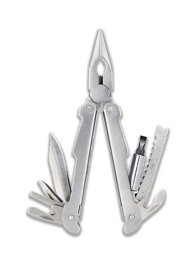 KADRIS Multitool الفولاذ المقاوم للصدأ 25 في 1 HA-1921 مع قفل أمان، حقيبة حزام، كماشة احترافية من الفولاذ المقاوم للصدأ متعددة الأدوات وسكين جيب، فتاحة زجاجات، مفك براغي مع غمد نايلون أسود