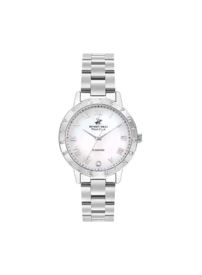 BEVERLY HILLS POLO CLUB Women's Analog Round Shape Metal Wrist Watch BP3386C.320 - 35 Mm