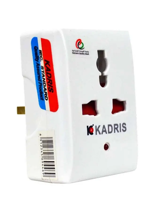 KADRIS ESMA معتمد من 3Way Universal Plug Multi Converter، MU-22-1 محول مدمج مع ضوء مؤشر نيون